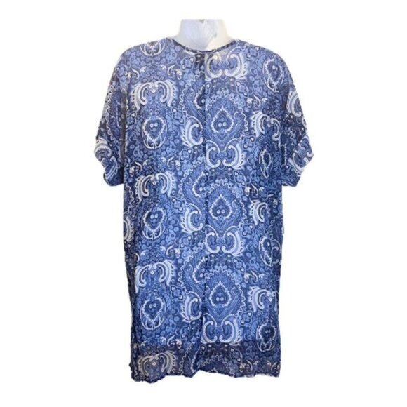 Women's V-Neck Swimsuit Beach Bathing Suit Cover‎ Ups for Swimwear NWT - Picture 2 of 4